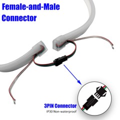 24V RGB IC LED Neon Rope Light Strip Waterproof In/Outdoor Commercial Home Decor