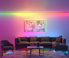 Smart LED Strip Lights, Neon Rope Light with App/Remote Control, Color Changing