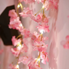 1m/5m Cherry Blossom Fairy Lights Garland LED Flower String Light Decor
