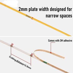5V Ultra Thin Narrow 2mm 480 LEDs/m COB LED Strip Flexible Linear Light Tape