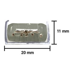 24 Inch x 3/4 Inch RGB LED Rope Light Mounting Track – Clear PVC Channel (10-Pac