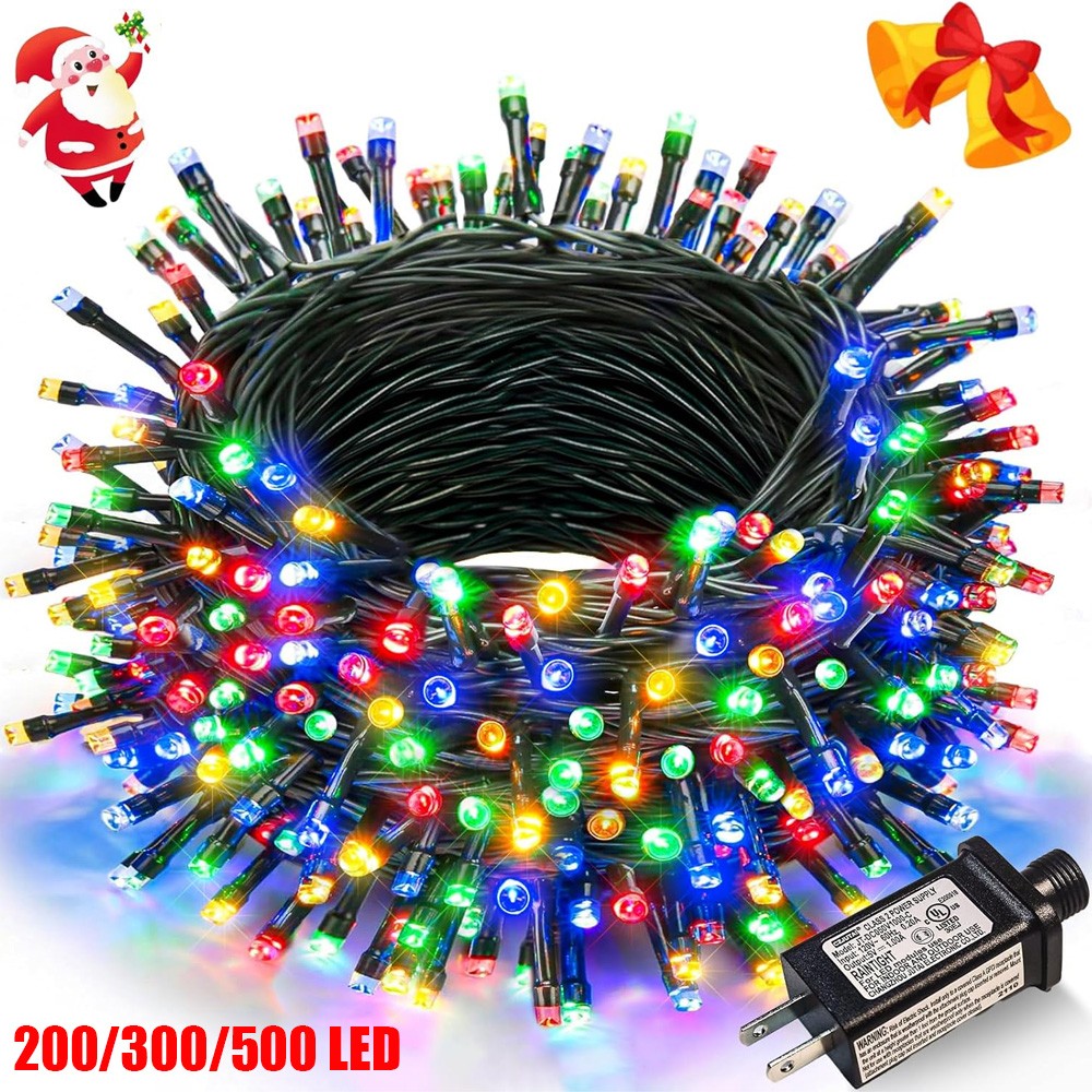 Multicolor Christmas String Lights 200/300/500 LED Christmas Lights Waterproof