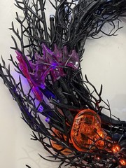 6 Ft 45 LED Halloween Willow Vine Twig Garland Decorations [8 Modes & Timer]