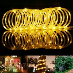 50/100/200/300 LED Solar Rope Lights for Camping Fence Patio Garden Decoration