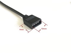 4 Pack Black 3M 9.84ft RGB LED Strip Connector Extension Cable – 4 Pin Connec…