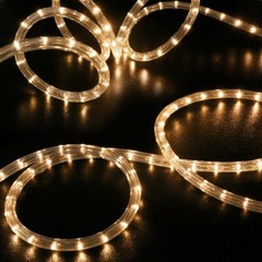 25’ft Warm White Indoor Decorative Accent Seasonal Holiday LED Rope Lights