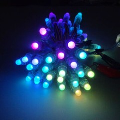 200pcs Round DC 12V WS2811 LED Pixels Individually Addressable RGB Light 12mm