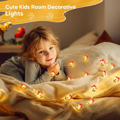 Mushroom Lights Room Cottagecore Decor: Gifts for Teen Girls Boys Kids, 10FT 30L