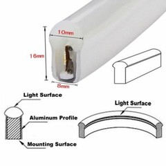 Warm White 3000K Led Strip 110V Soft Rope Light 8mm Width IP68 Outdoor Neon LED