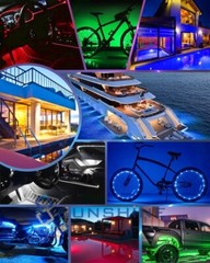 For Car Interior Exterior Self-Adhesive 12″ Waterproof Led Strip Light 15LED 12V