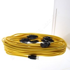 Hubbell Temporary HBLREP182S100 LED Light String Cord 100 Ft 18/2 10 Base