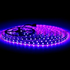 16ft 5050 RGB LED Strip Light Black Tape Light with Remote Controller Waterproof