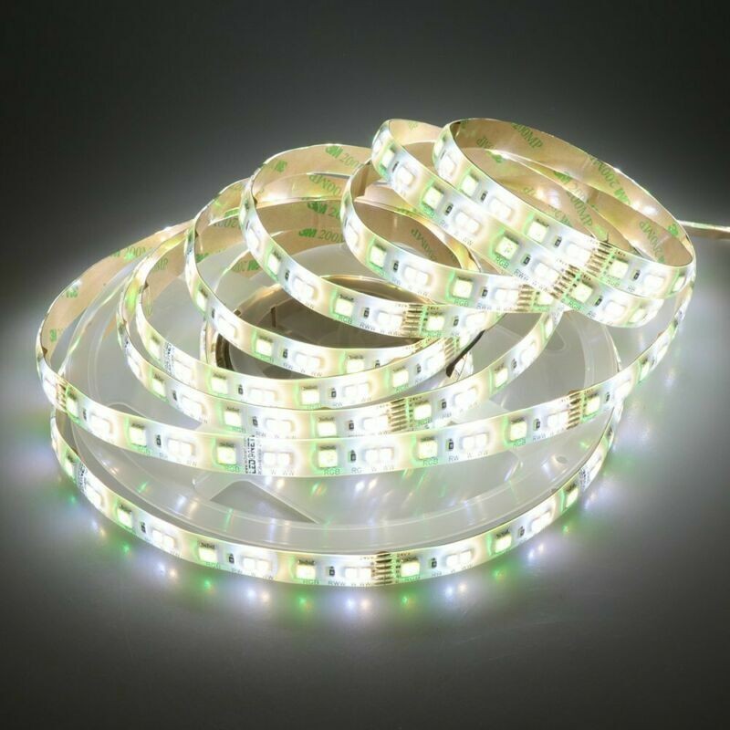 5M 5050 RGBCCT 5in1 RGB LED Strip 300LEDs RGBWW RGBW Flexible Tape Light 12V 24V