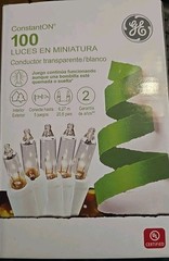 100 Count Indoor /outdoor Mini Christmas Lights CLEAR / WHITE wire 20 ft