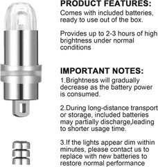 24x Battery Powered Mini LED Party Lights, Waterproof – Colorful | For Paper Lan