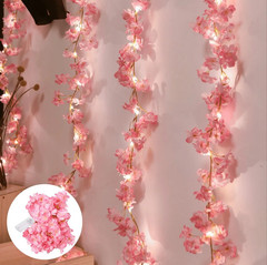 1m/5m Cherry Blossom Fairy Lights Garland LED Flower String Light Decor
