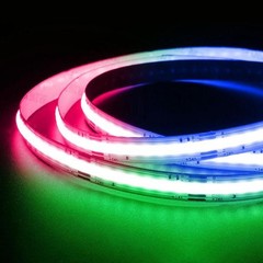 12V 24V WS2811 COB RGBIC LED Strip IC Addressable Full Color Flexible Tape Light