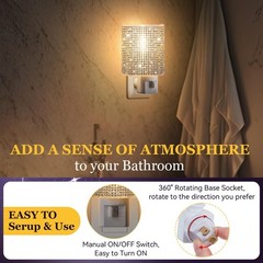 LED Night Light, Night Lights Plug Into Wall with Manual On/Off Switch, Plug …