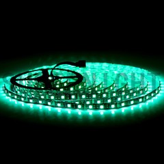 16ft 5050 RGB LED Strip Light Black Tape Light with Remote Controller Waterproof