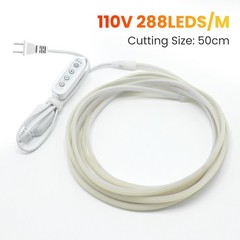 110V COB Neon LED Strip Lights Dimmer Flexible Light Indoor Outdoor Waterproof