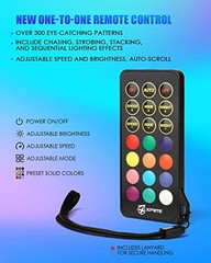 4FT Spiral RGB LED Whip Lights, 360° 1PC4FT w/Remote Control & Rocker Switch