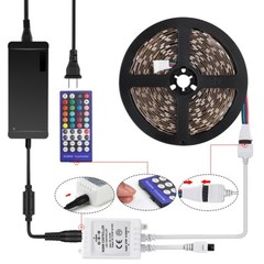 5M 5050 RGBW Cool White LED Strip Light Kit Non-Waterproof for Indoor Decoration