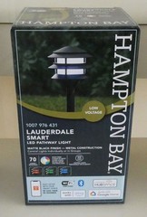 4 Pack Hampton Bay Lauderdale Smart LED Pathway Light Low Voltage