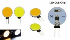 5pcs G4 LED Chip COB Light 5W DC 12V Headlight Round Lamp Cool White/Warm White