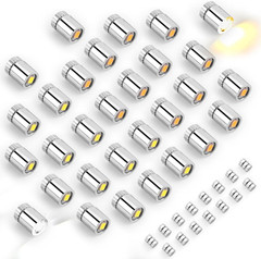 30Pcs Miniature LED Lights, Warm White & Cool White Mini Electric Micro Tiny Sma