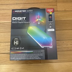 Monster DIGIT 3D LED Smart Modular Panels – 3 Panel Starter Kit – NEW SEALED!