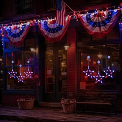 3 Pack Battery Operated 4th of July String Lights – Red White Blue Indoor Decor