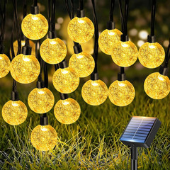 2 Pack Solar String Lights Outdoor Waterproof, Total 98 FT 100 LED Solar Powered