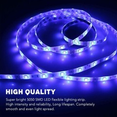 Led Strip Lighting 5M 16.4 Ft 5050 RGB 150 LEDs Flexible Color Changing Light