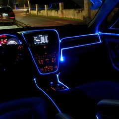 Battery Operated Neon LED Lights Glow EL Wire String Strip Rope Tube Party Decor