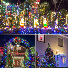 2 Luces de Cadena LED de Navidad Multicolor a Baterias de 16 Pies y 50 LED Pack