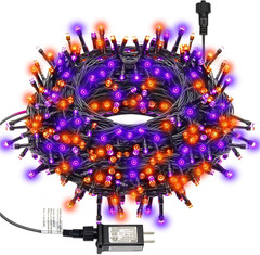 300 LED Halloween String Lights, 98.5FT with 8 Modes, Waterproof, Plug in for In