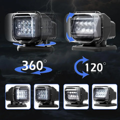 Saker IP67 Waterproof LED Spotlight with Remote Control | Portable Vehicle Roof