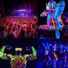 High Power 100W Blacklight with Adjustable Beam for Dazzling Neon Effects