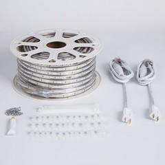 110V GUOTONG Led Strip Light Led Rope Lights Outdoor Indoor Use 3000K Warm White