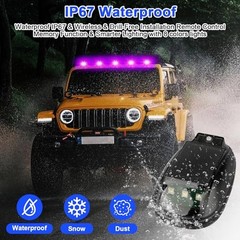 Wireless Solar Cab Lights for Truck, No Drill Cab Roof Top Marker Lights with