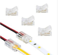 Armacost Lighting 566020 White LED Tape Light Connector, Clear (6 Pack)