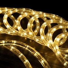 Warm White 8-Mode LED Outdoor Waterproof Rope Light 10′ 25′ 50′ 100′ 150′ 300’ft