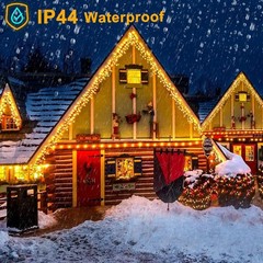 Bright 99ft 1216 LED String Lights – Warm White, 8 Modes, Energy Saving
