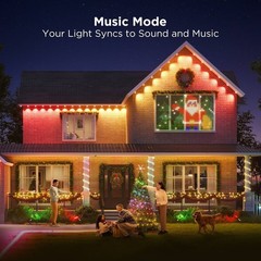 Govee 100ft RGBICW White Permanent Outdoor Lights Elite with 72 LED Lights