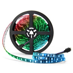 16.4ft 5M SMD 5050 LED Strip Lights Waterproof 300LED Black PCB RGB Light Strips