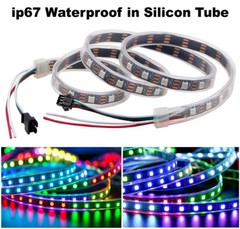 WS2812B LED Strip 5050 RGB 30/60/144LEDs/M ws2812 IC Individual Addressable DC5V