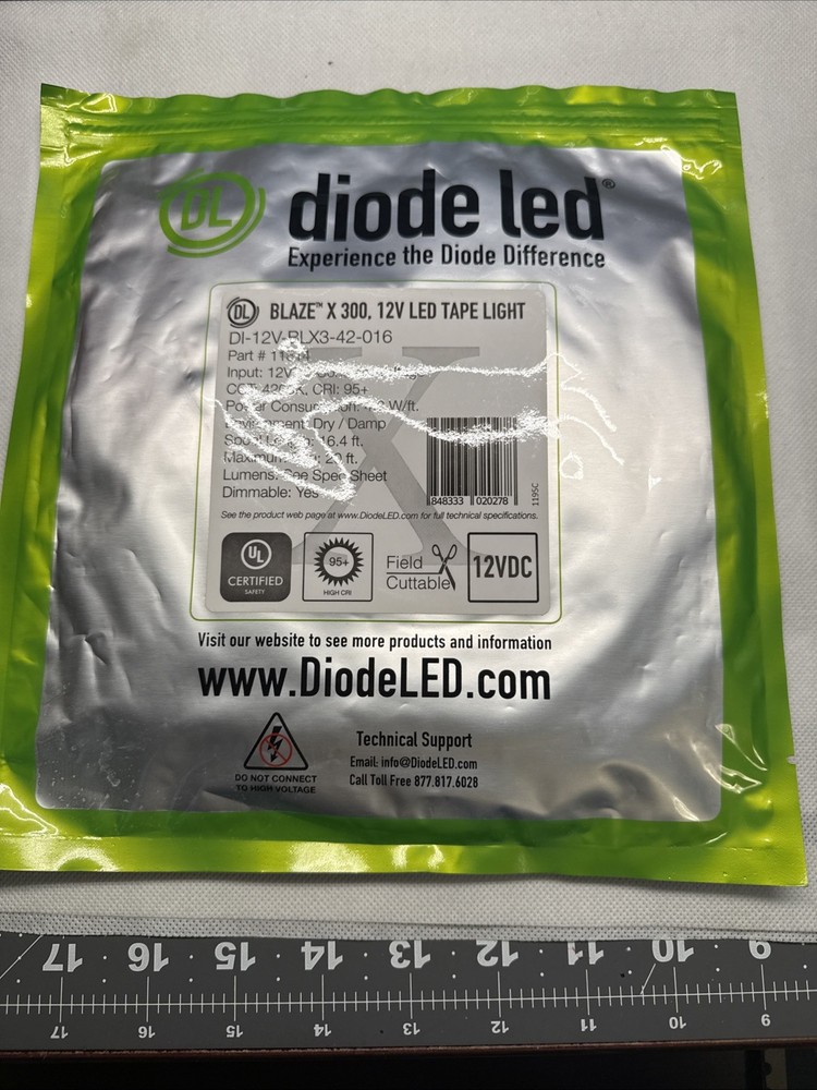 Diode Led Blaze X 300 Led Tape Light 12v 4200k 16.4ft 4.3w/ft Spool