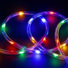 Colorful 8-Mode LED Outdoor Waterproof Rope Light 10′ 20′ 25′ 50′ 100′ 150′ ft