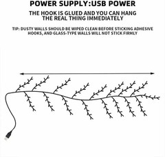 5.3 FT 144 LED Cherry Blossom Tree Branch Lights for Wall,8 Modes Pink Cherry