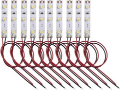 Self-Adhesive 10-Piece LED Strip Lights – Perfect for Miniature Illumination